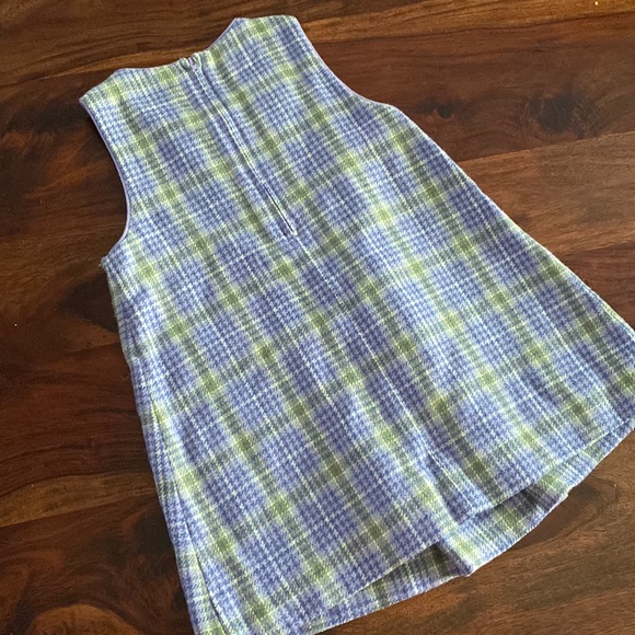 Florence Eiseman Toddler Wool Lavender Plaid Dress - Picture 6 of 8
